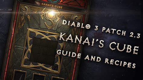 Kanai's Cube Guide with location, recipes and more.